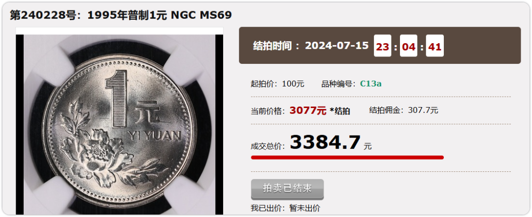 一枚三千三！1995年牡丹一元硬幣誰還用過？2026收藏行情太扯了